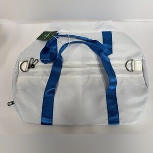 HALARA Blue Strap White Bag